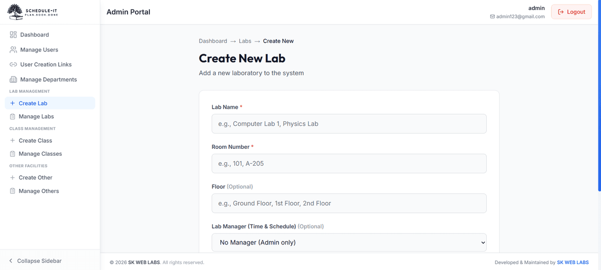Create New Lab