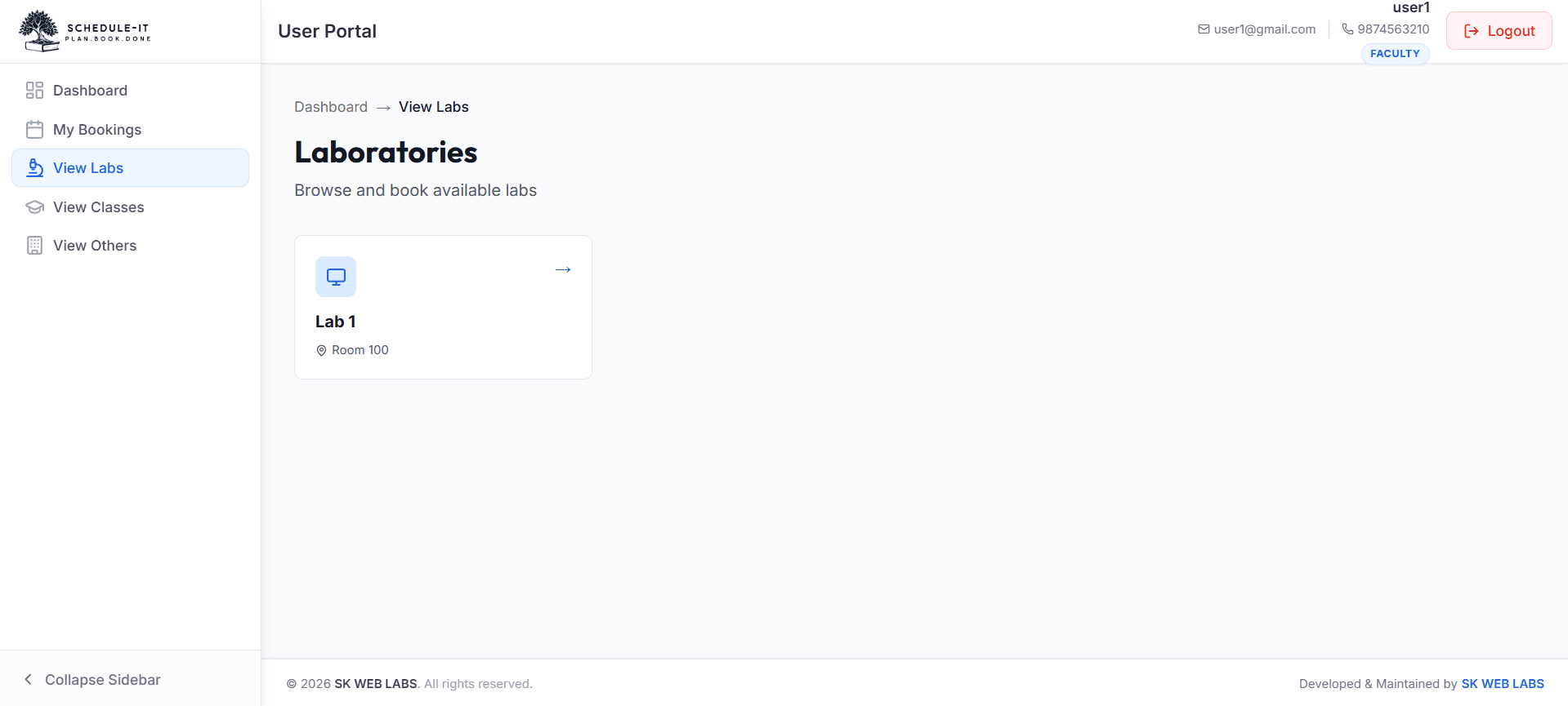Browse Available Facilities
